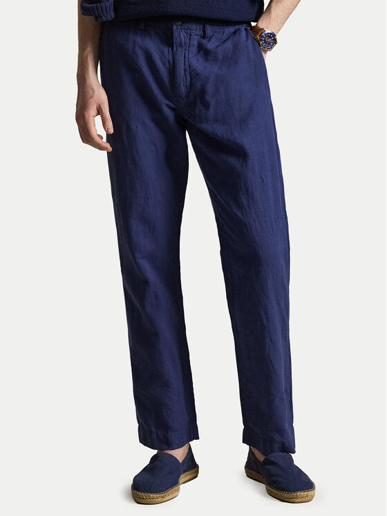 Polo Ralph Lauren Pantaloni din material 710A13235002 Bleumarin Classic Fit