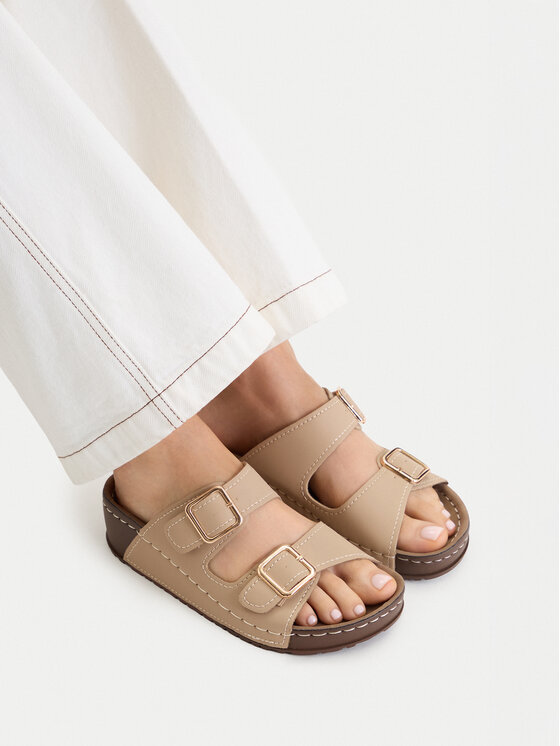 Go Soft Go Soft Pantoletten CEO-W21202 Beige