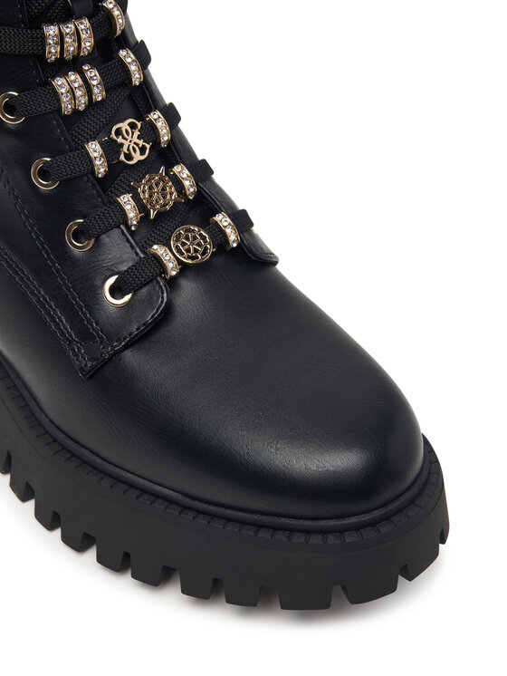 Guess Guess Schnürstiefeletten FLFFIC ELE10 Schwarz