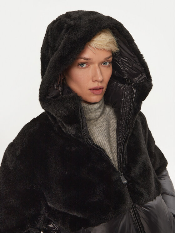 Blauer Blauer Cappotto invernale 24WBLDK02556 Nero Regular Fit