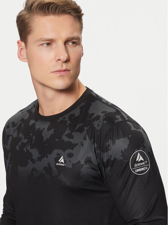 Surfanic Surfanic Termoaktyvus apatinis trikotažas, viršus SWU1601 Juoda Slim Fit