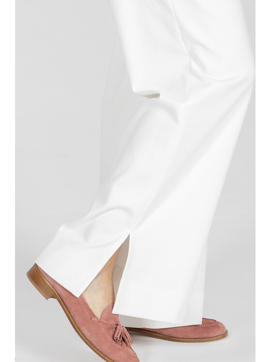 Deni Cler Milano Deni Cler Milano Spodnie materiałowe W-DC-5235-F2-H1-11-1 Kremowy Loose Leg