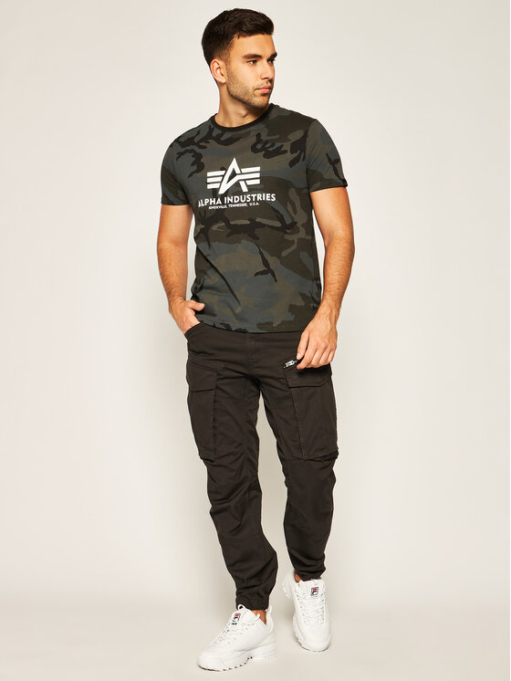 Alpha Industries Alpha Industries T-Shirt Basic 100501C Šedá Regular Fit