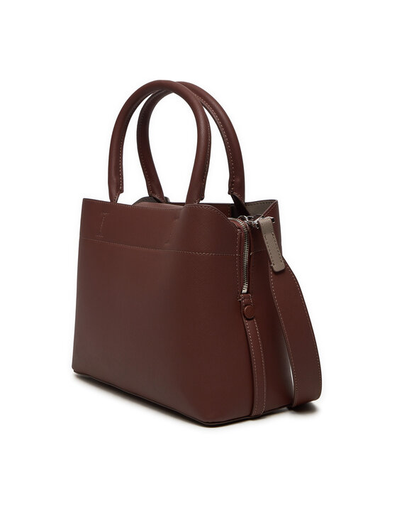 Calvin Klein Calvin Klein Ročna torba Ck Business Medium Tote_Saffiano K60K612572 Rjava