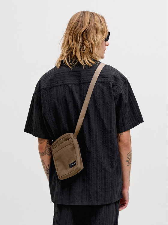 Jack & Jones Jack & Jones Komplet koszula i szorty materiałowe Tyson 12297649 Czarny Relaxed Fit