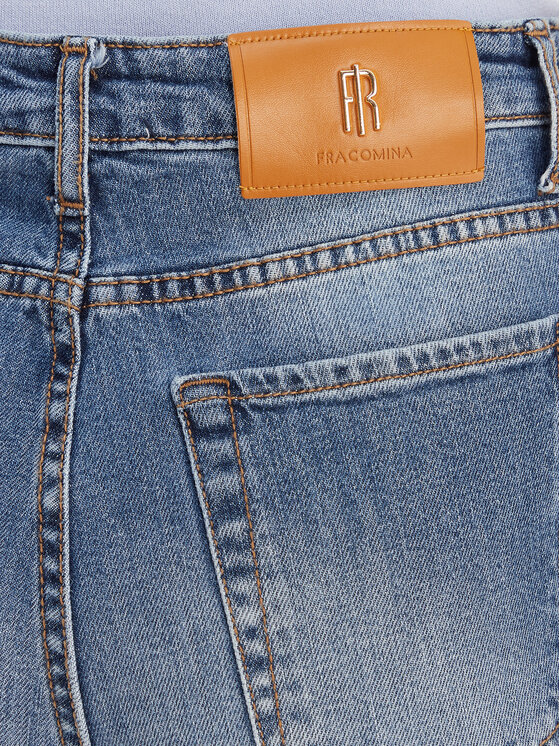 Fracomina Fracomina Traperice FR26SVA013D40902 Plava Bootcut Fit