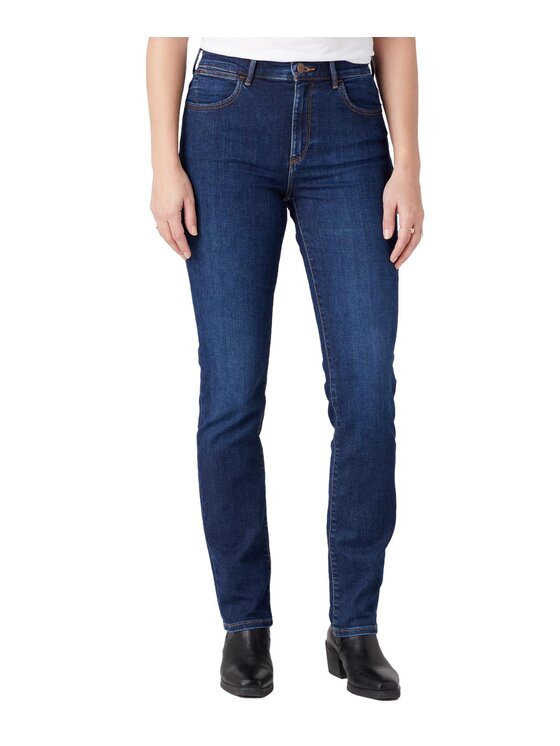 Wrangler Wrangler Jeansy W26LCL43K Granatowy Slim Fit