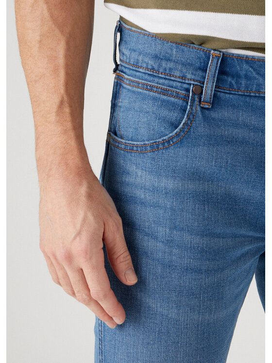 Wrangler Wrangler Jeansy Greensboro Vito Niebieski Regular Fit