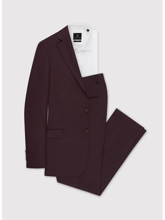 Pako Lorente Pako Lorente Marynarka P24SF-3G-031 Bordowy Slim Fit