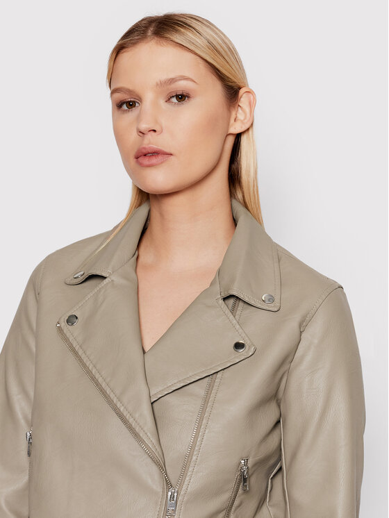 JJXX JJXX Яке от имитация на кожа Gail 12206262 Сив Regular Fit