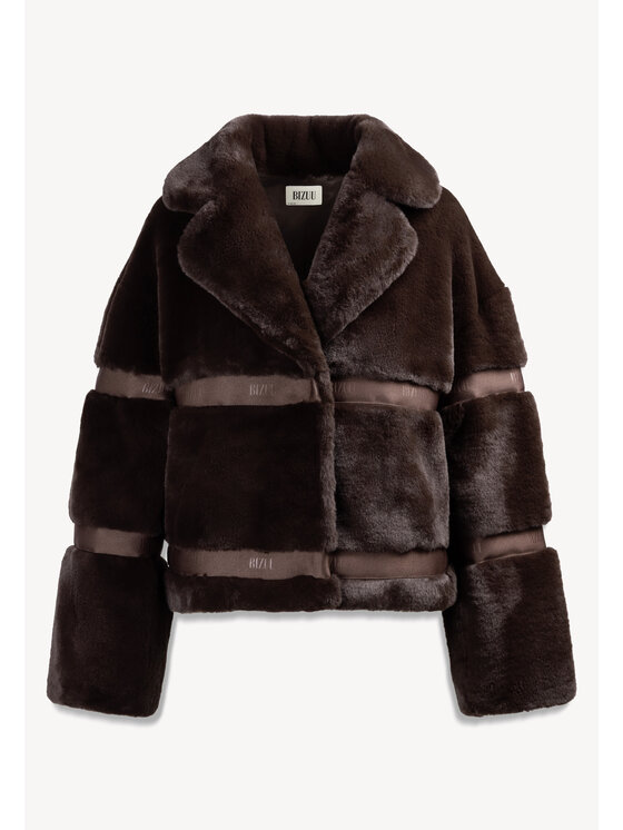 BIZUU BIZUU Futro GREGORIA FUR RELAXED FIT Brązowy Standard Fit