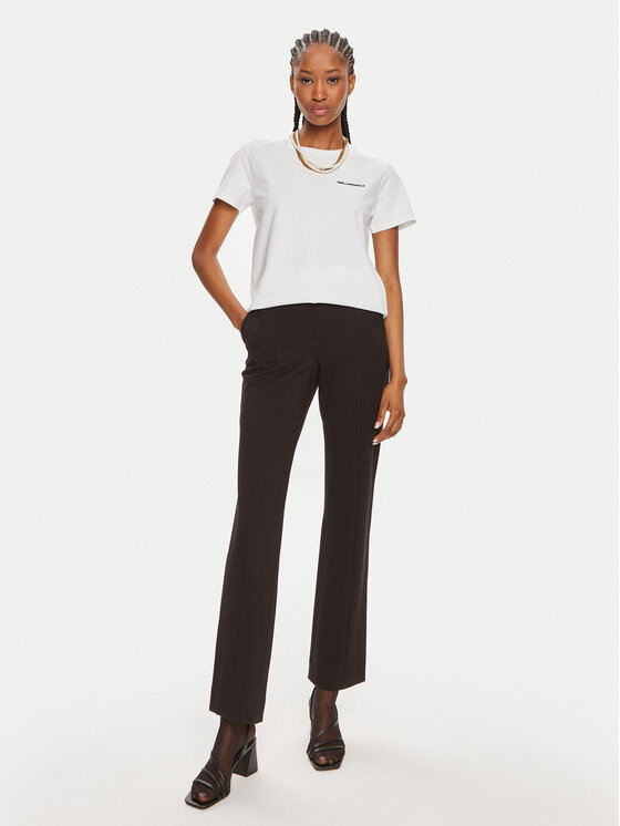 KARL LAGERFELD KARL LAGERFELD Тишърт Essential 245W1714 Бял Regular Fit