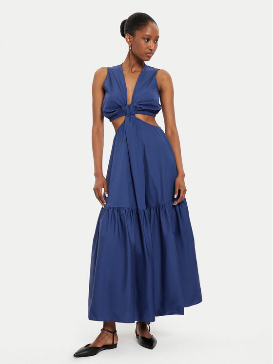 ViCOLO ViCOLO Nyári ruha TB2502 Sötétkék Regular Fit