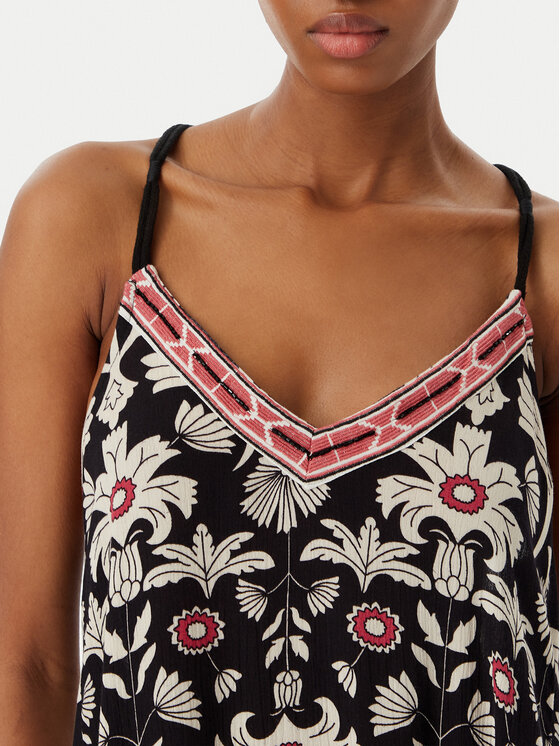 LOLA CASADEMUNT LOLA CASADEMUNT Sukienka letnia LS2616027 Czarny Regular Fit