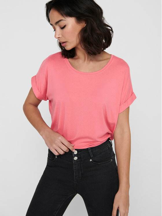 ONLY ONLY T-Shirt 15106662 Różowy Regular Fit