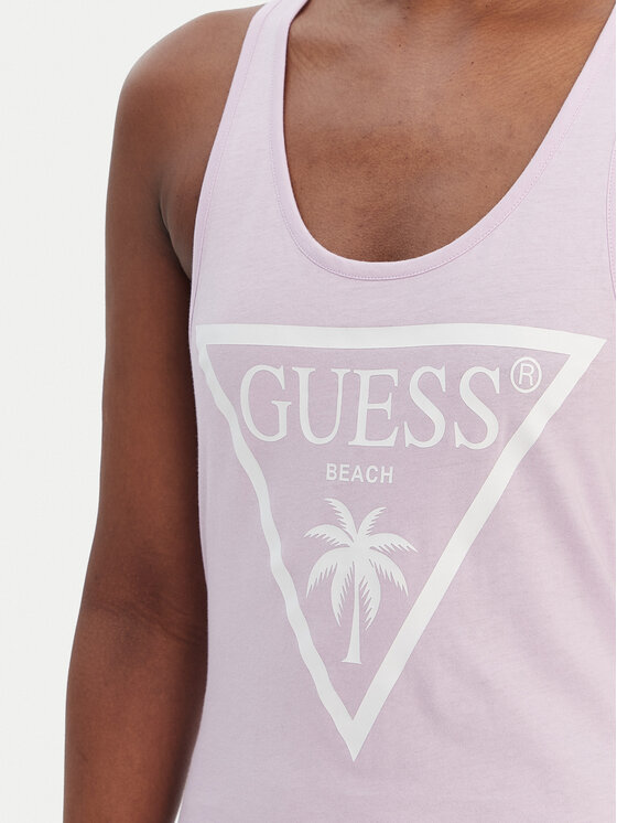 Guess Guess Sukienka plażowa E3GP03 JA914 Fioletowy Regular Fit