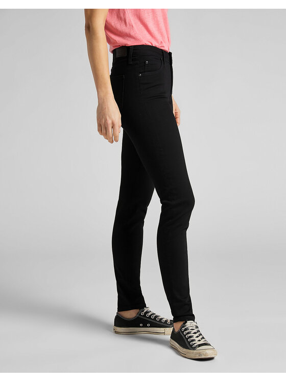 Lee Lee Jeansy SCARLETT Czarny Skinny Fit
