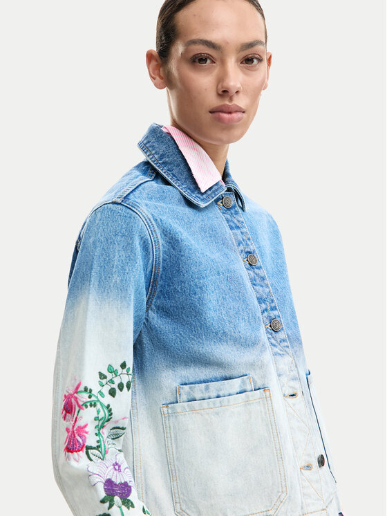 Desigual Desigual Džinsinė striukė Dakota 26SWED16 Žydra Regular Fit