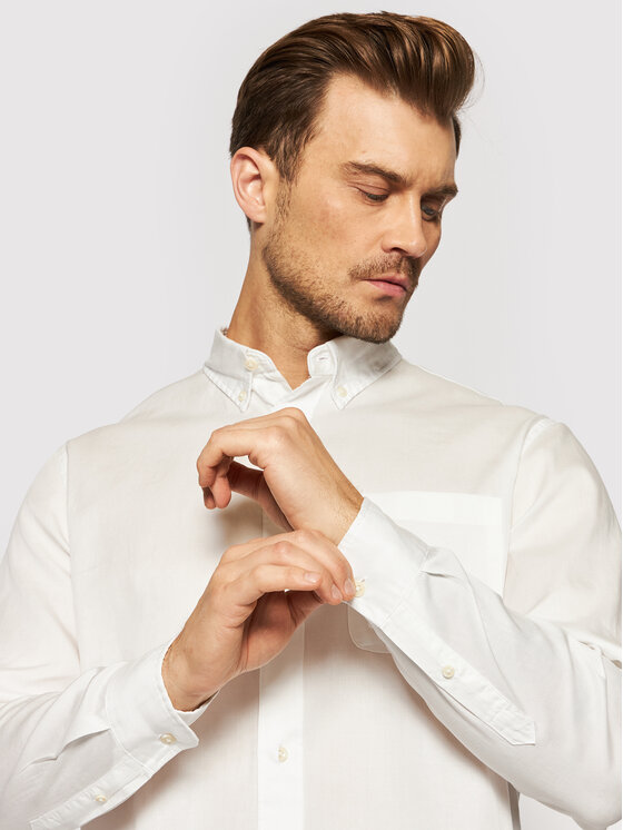 Selected Homme Selected Homme Camicia Rick 16077348 Bianco Regular Fit