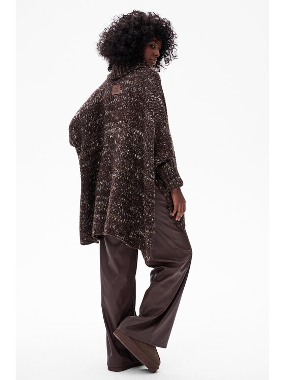 blue shadow blue shadow Sweter Tris Brązowy Regular Fit