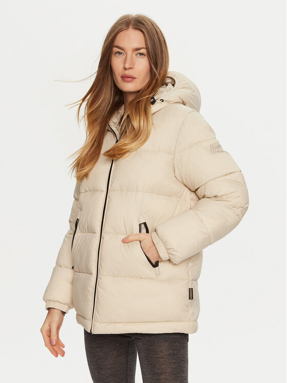 Kurtka zimowa Napapijri, Rozmiar M, Beżowa, A-Box Logo NP0A4HZ2