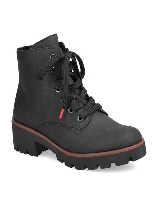 Modivo Flache Stiefeletten Rieker Rieker Stiefelette Schwarz 42