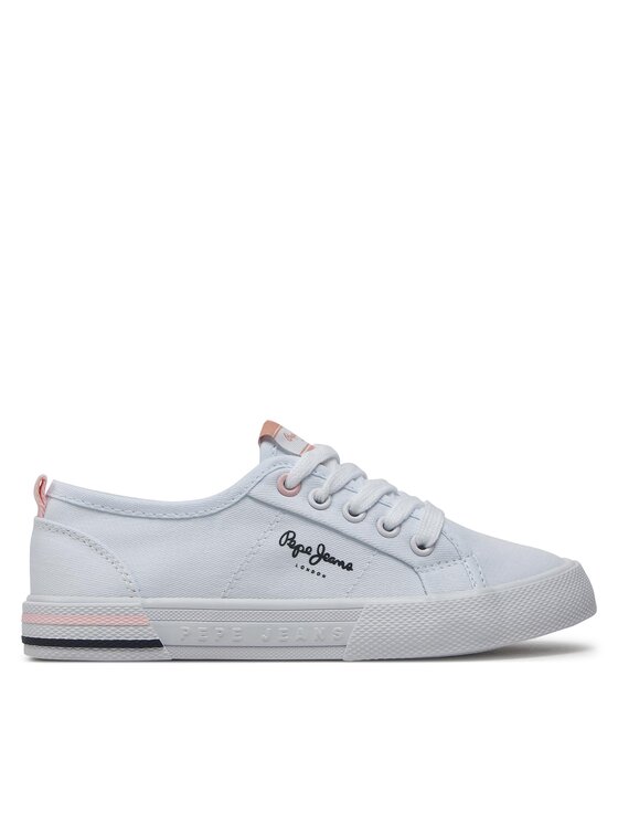 Pepe Jeans Tenis Superge Brady Basic G PGS30604 Bela