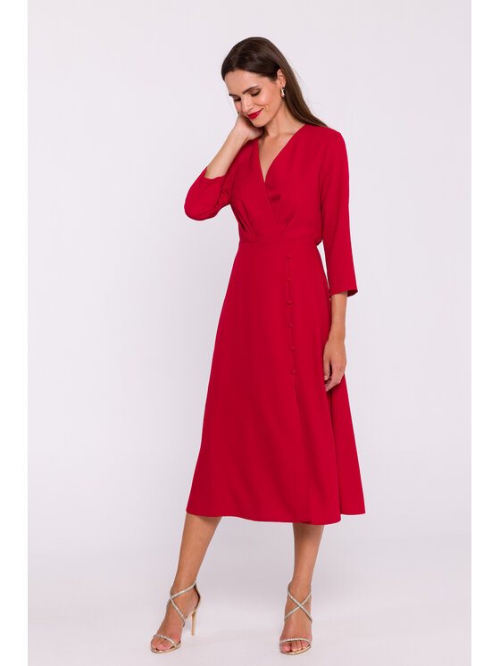 Stylove Stylove Večerné šaty S385 Červená Ladies Fit