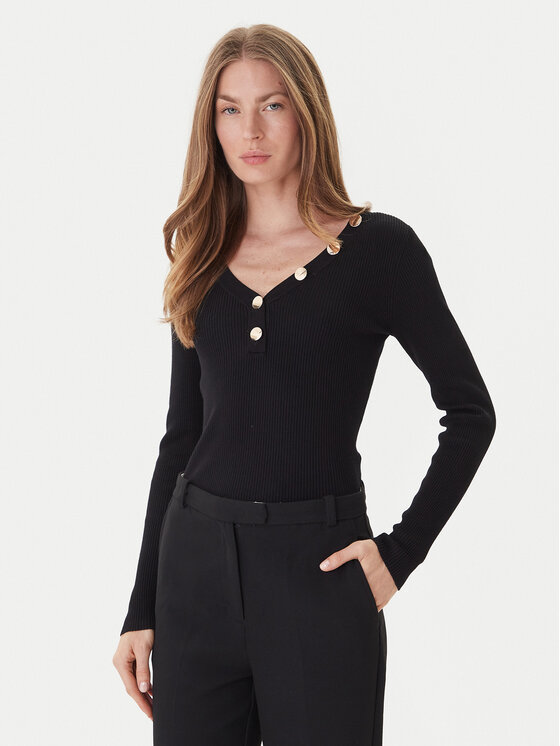 Morgan Morgan Πουλόβερ 201-MBANBI.N Μαύρο Slim Fit