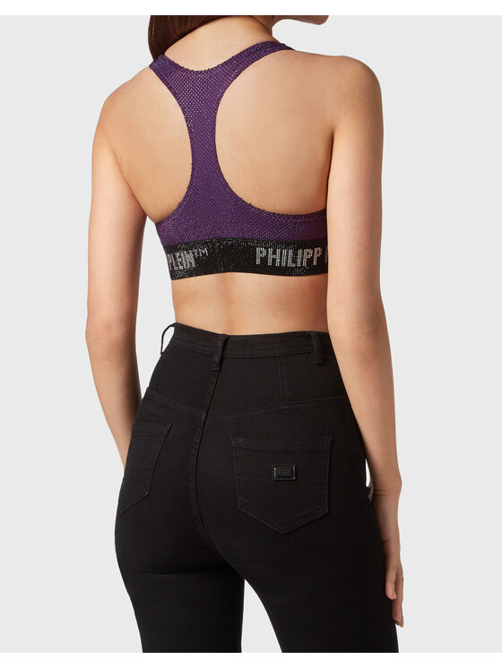 PHILIPP PLEIN PHILIPP PLEIN Biustonosz sportowy 7455 Fioletowy