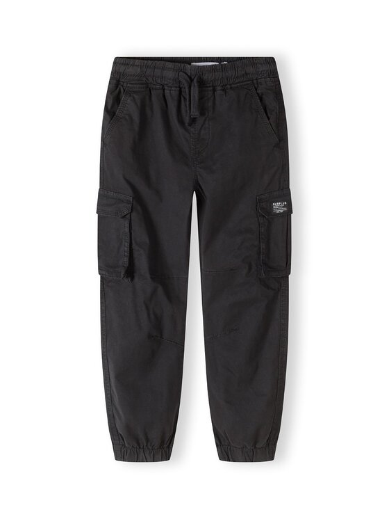 Spodnie cargo, rozmiar 110/116, Czarne, 23pant46