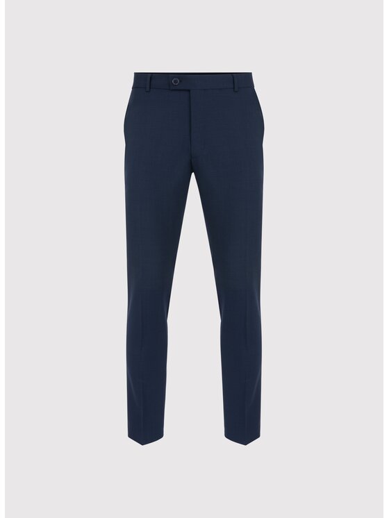 Pako Lorente Pako Lorente Spodnie garniturowe P25SP-6G-018 Granatowy Super Slim Fit