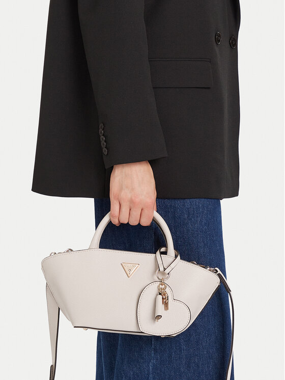 Guess Geantă Bolena Mini HWZG92 07760 Écru