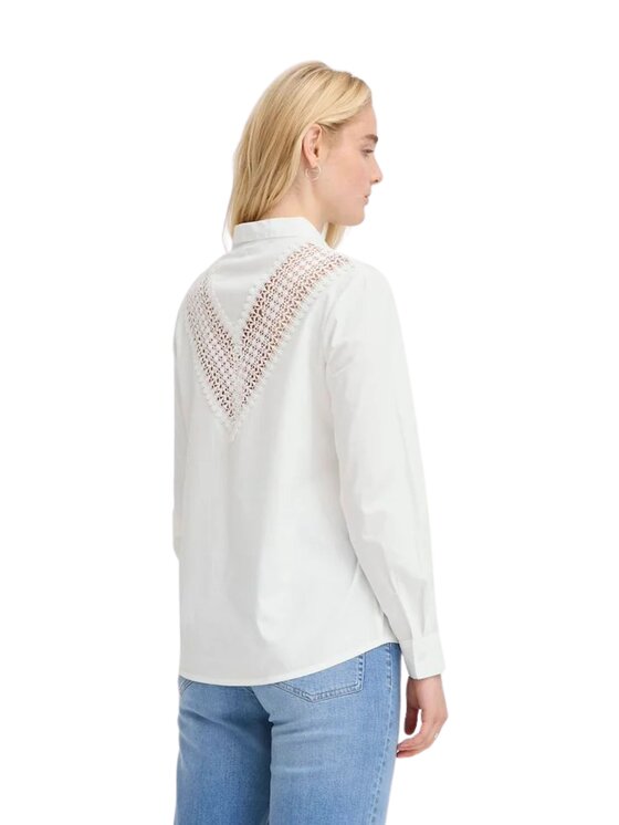 ICHI ICHI Camicia Cmicia ihfinala sh Bianco Regular Fit