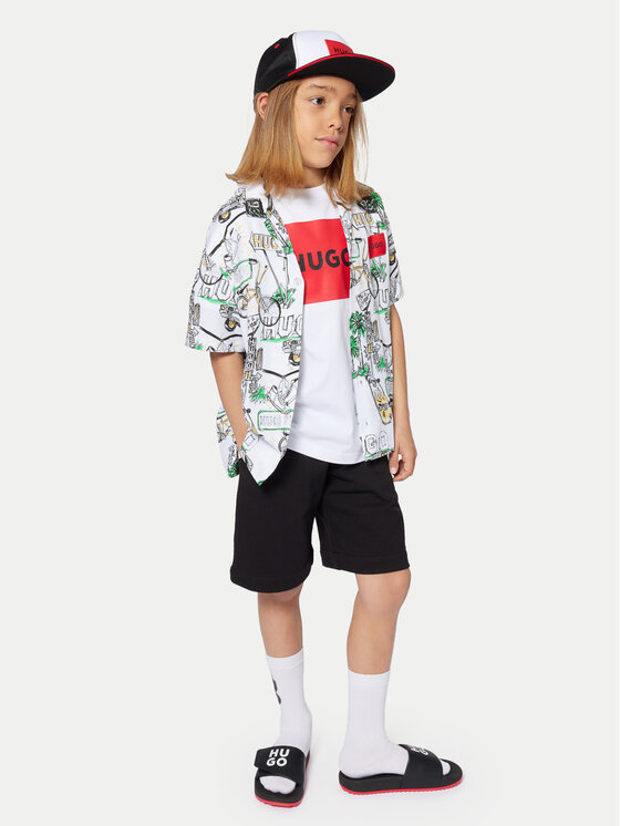 HUGO HUGO T-shirt G00334 D Bijela Regular Fit