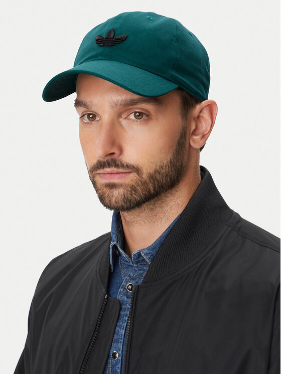 adidas adidas Czapka z daszkiem Adicolor Classic Trefoil Baseball Cap KV6963 Zielony
