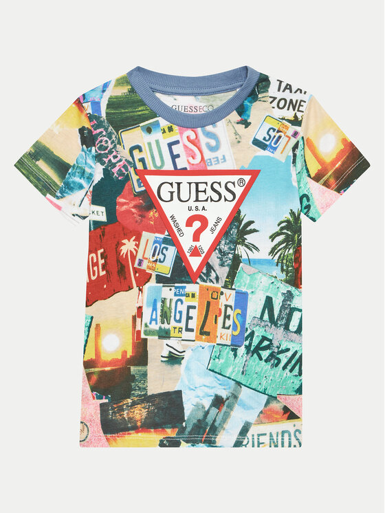 Guess Guess Completo t-shirt e pantaloncini sportvi N4GG12 K8HM3 Multicolore Regular Fit