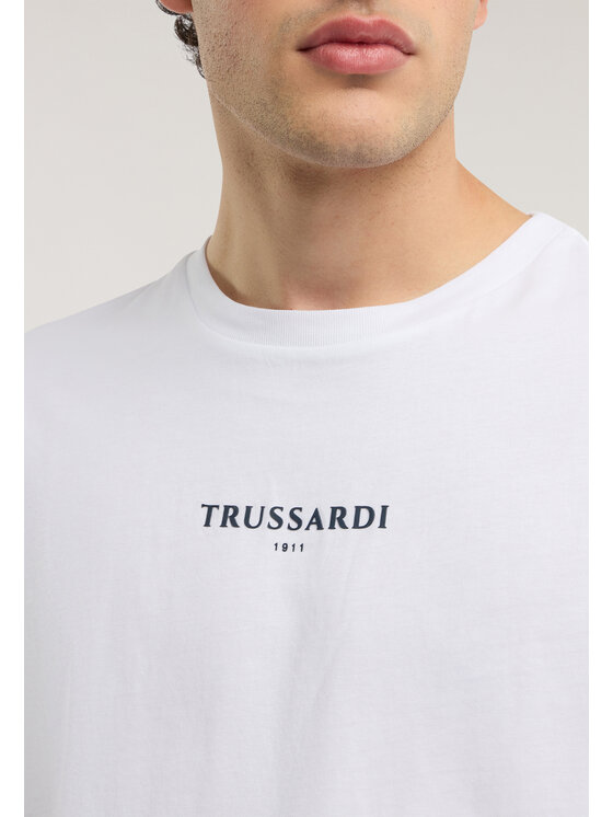 Trussardi Trussardi T-Shirt G0308000134N001 Biały Regular Fit