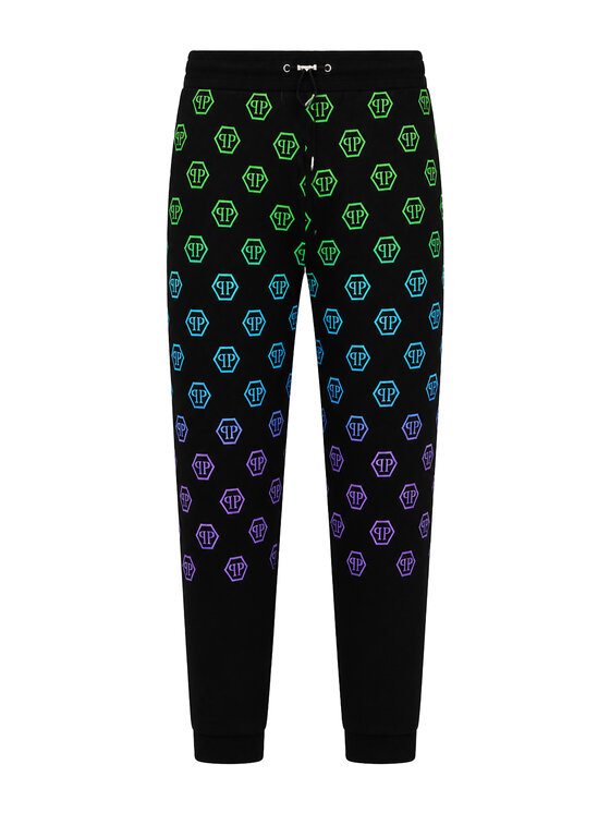 PHILIPP PLEIN PHILIPP PLEIN Teplákové kalhoty 31674 Černá Jogger Fit