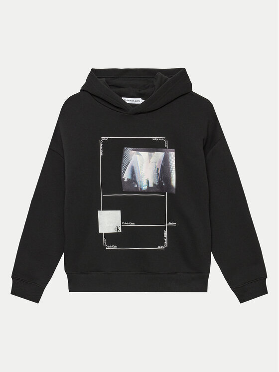 Calvin Klein Jeans Calvin Klein Jeans Sweatshirt City Photo Print IB0IB02262 Schwarz Relaxed Fit