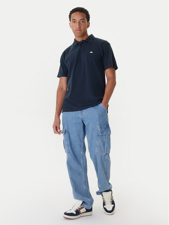 Quiksilver Quiksilver Polo särk Pique EQYKT04392 Tumesinine Regular Fit