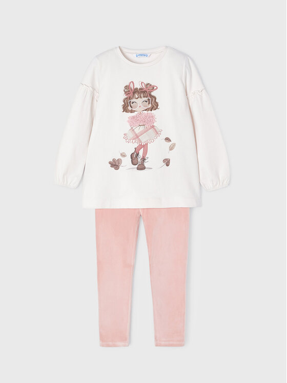 Completo maglietta e leggings 4765 Multicolore