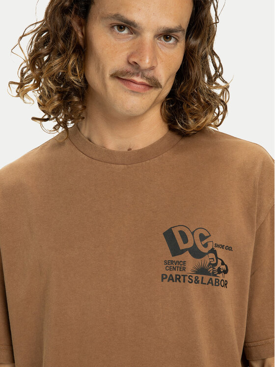 DC Shoes DC Shoes T-krekls Parts Dep EDYZT04366 Brūns Regular Fit