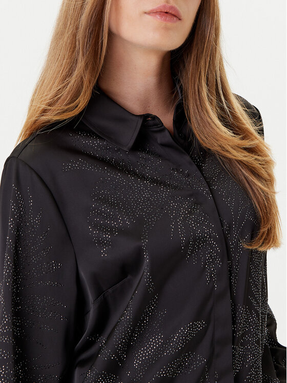 Guess Guess Košeľa W5YH40 WFQC2 Čierna Regular Fit