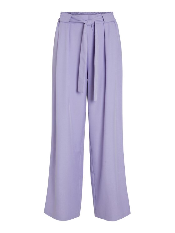 Vila Vila Auduma bikses Sarly 14082647 Violets Regular Fit
