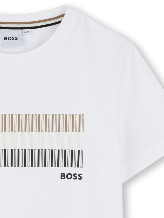BOSS BOSS T-Shirt J52035 S Bílá Slim Fit