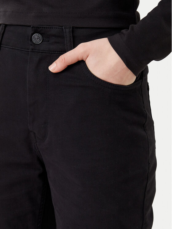 Calvin Klein Jeans Calvin Klein Jeans Hlače iz tkanine J20J224852 Črna Straight Fit