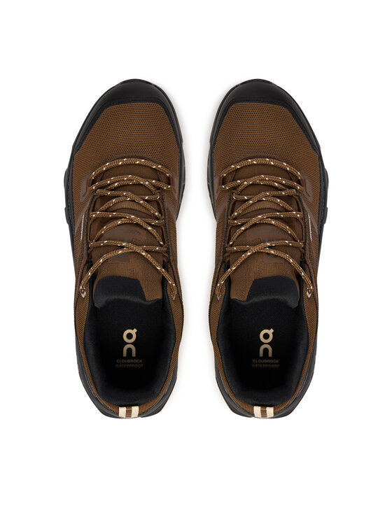 On On Trekingová obuv Cloudrock Low Waterproof 3MF10254228 Hnědá
