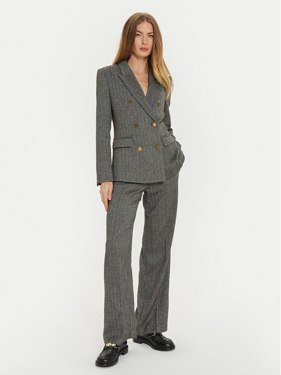 ViCOLO ViCOLO Marynarka TS0511 Szary Regular Fit