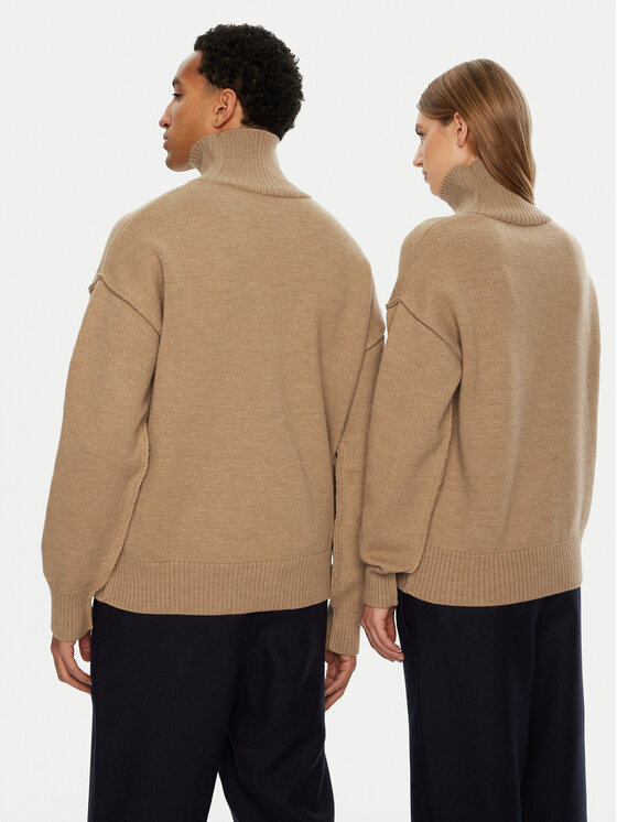 AMI Paris AMI Paris Rollkragenpullover UKS406.018 Braun Regular Fit